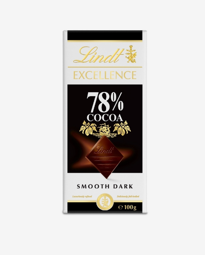 Čokolada Lindt Excellence 78 Cocoa Dark 100g Hedonismba 0260