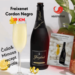 Pjenušac Freixenet Cordon Negro + čaša & Mimosa recept gratis