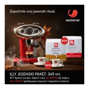 Akcija! illy neodoljiva ponuda aparat + 2x kapsule + 2x šalice