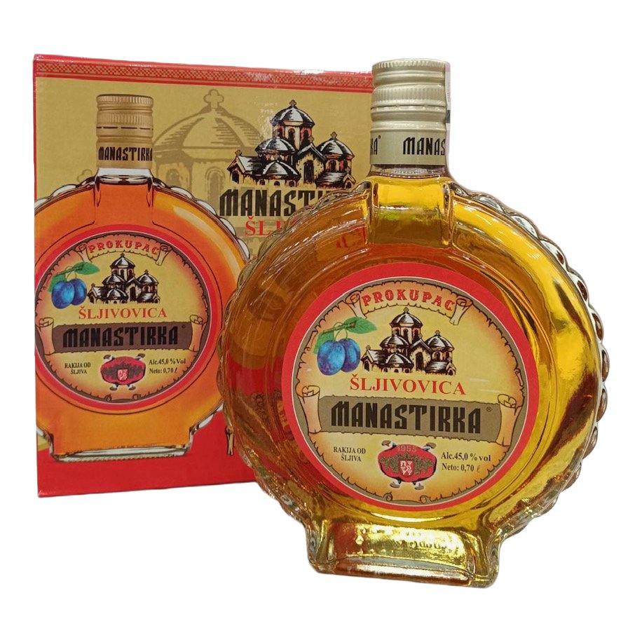 Manastirka 45% 0,7L Poklon Kutija