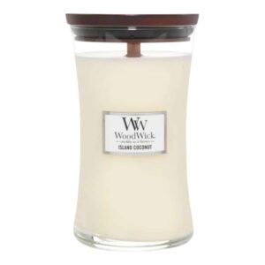 Svijeća Woodwick Island Coconut (do 180 sati)