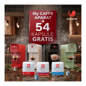 Akcija! Aparat za kavu illy Y3.3 iperespresso + 54 kapsule gratis