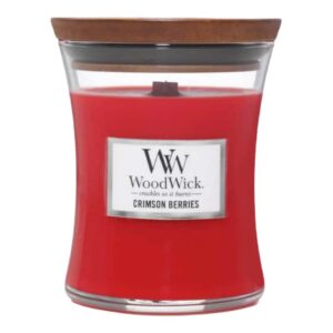 Svijeća WoodWick Crimson Berries (do 100 sati)