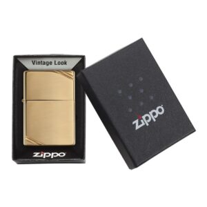 Upaljač Zippo High Polish Brass Vintage with Slashes (270)